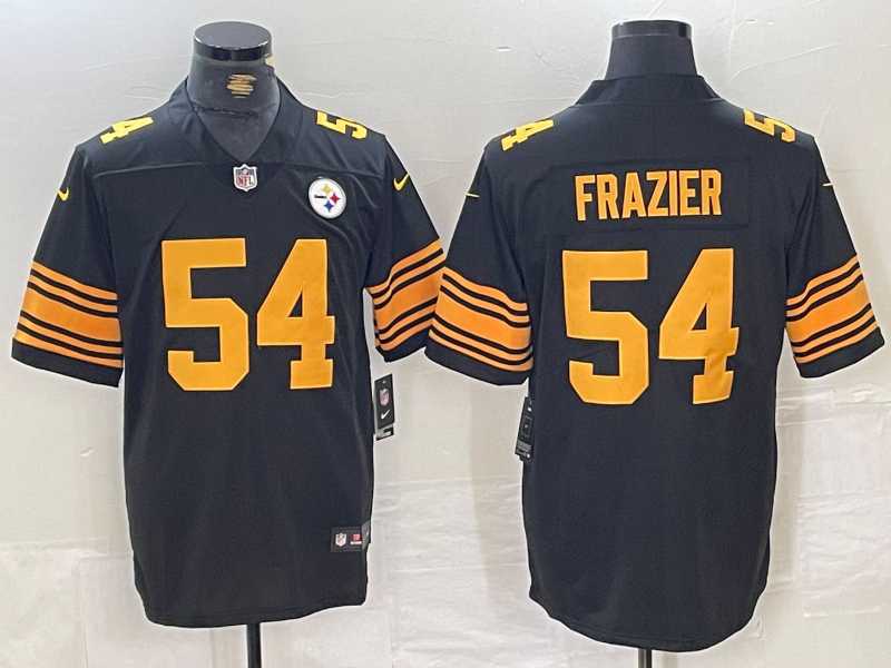 Mens Pittsburgh Steelers #54 Zach Frazier Black Color Rush Untouchable Limited Stitched Jersey